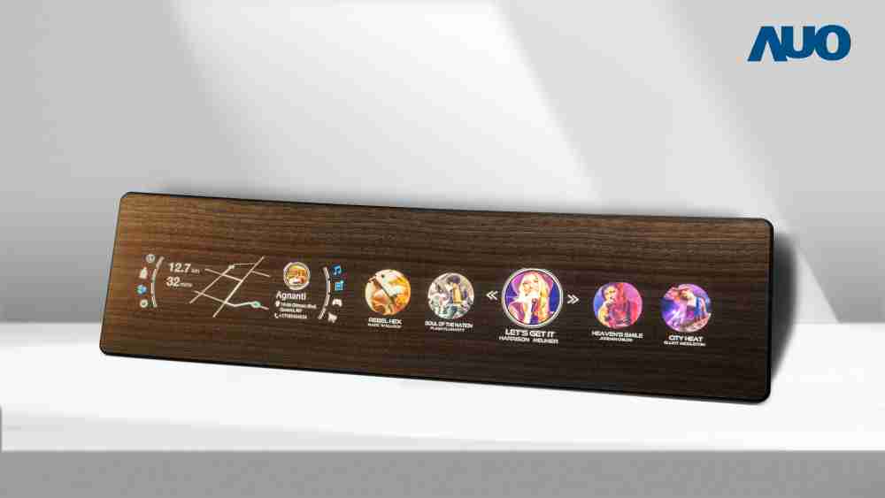 赏金国际研发全球最高穿透度达80%的AmLED木纹显示器，，，，可于使用时呈现高亮度、、、清晰可见的信息，，，，并在不使用时回归为单纯的饰板，，，节能兼具美观