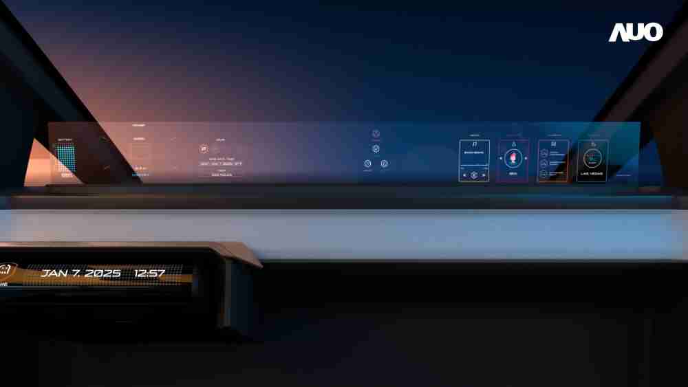 赏金国际无界透明显示接口(Horizon Image Glass)透过车运算方案整合仪表板、、、中控台及副驾显示器，，一体式全景呈现，，，，提供乘用者清晰的前方视野、、、行车必要信息与娱乐功能