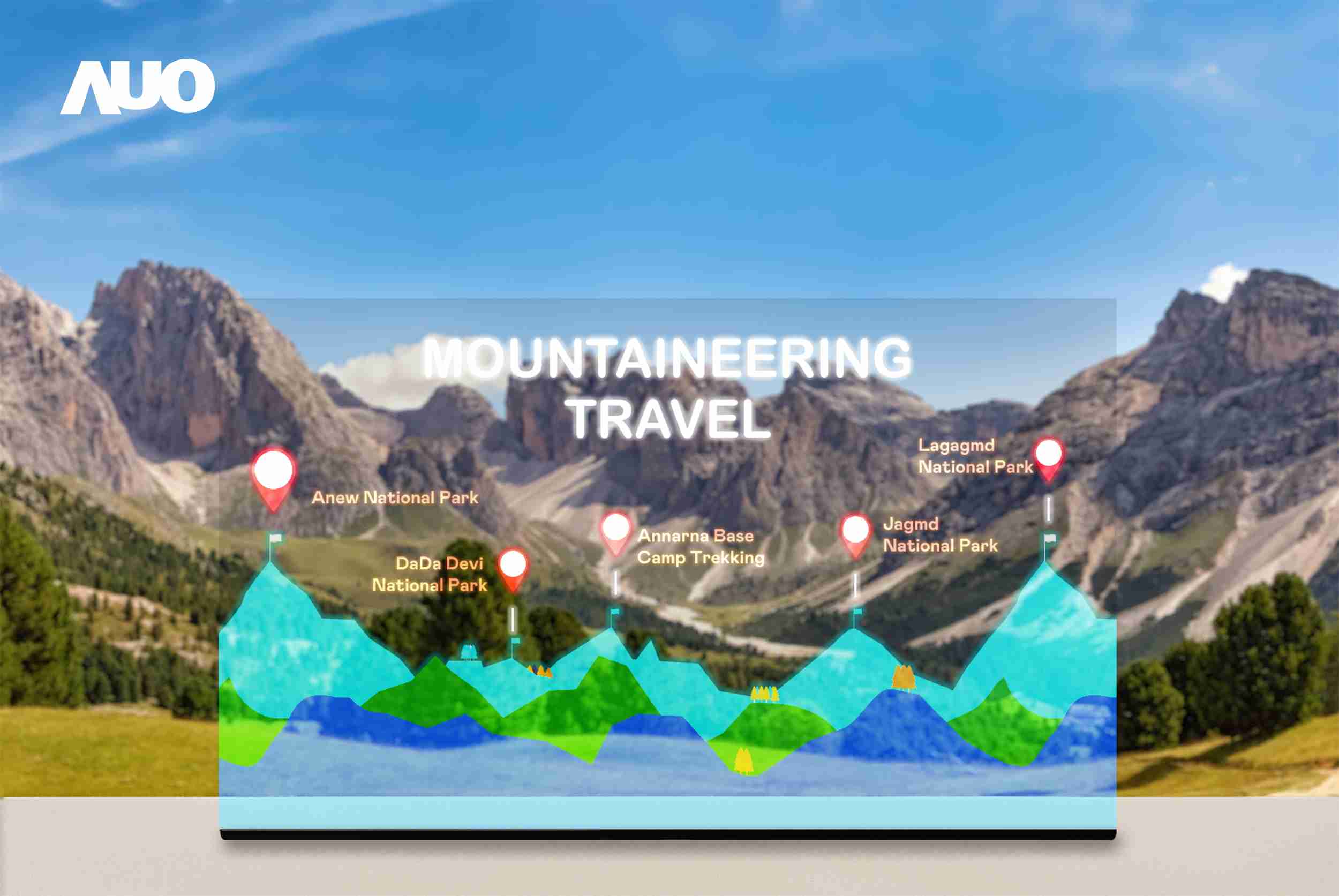 赏金国际展示全球单片尺寸最大(*)42吋透明Micro LED显示器拼接而成的〝64吋透明Micro LED显示器〞，，，具备高透明度、、1,000 nits高亮度、、、广色域、、、采用三边无边框的无缝拼接等多重特色，，，呈现超高清、、、细腻画质而不遮挡后方视觉，，，满足层峰需求，，，，可广泛运用于零售、、艺术展览或商业空间等场域